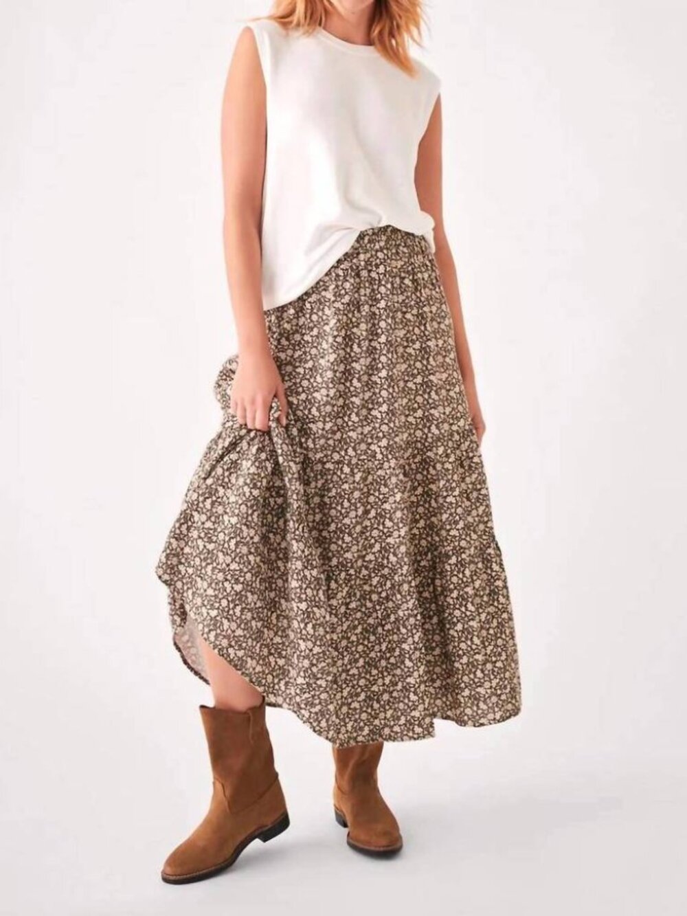 Faherty Dream Cotton Gauze Valentina Skirt
